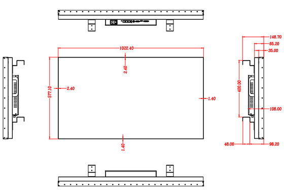46-inch 3.5mm All-inclusive LCD Splicing Screen LG Panel  1920*1080 Resolution 400 Nits  Commercial Display Screen