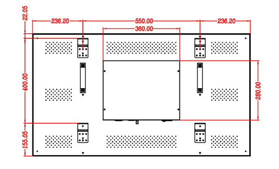 46-inch 3.5mm All-inclusive LCD Splicing Screen LG Panel  1920*1080 Resolution 400 Nits  Commercial Display Screen