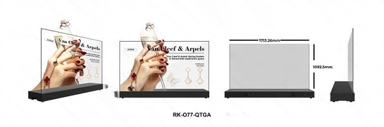 77 Inch OLED Desktop Embedded Transparent Screen 3840*2160 Resolution 600 Nits   Oled Transparent Oled Panel