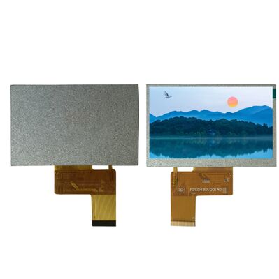 4.3 Inch 800x480 Resolution TFT Display with 420 cd/m2 Brightness for Industrial Control