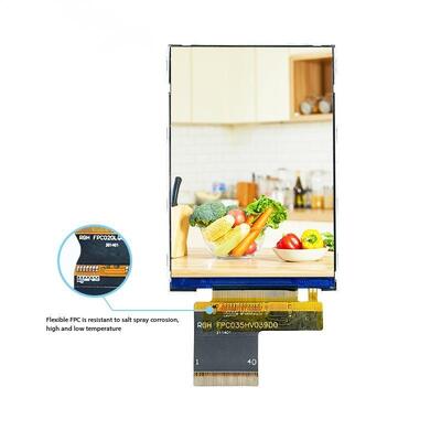 3.5 Inch IPS TFT Color Display with MCU 16bit Interface and All O' Clock View Angle Using ILI9488 IC for Industrial Applications