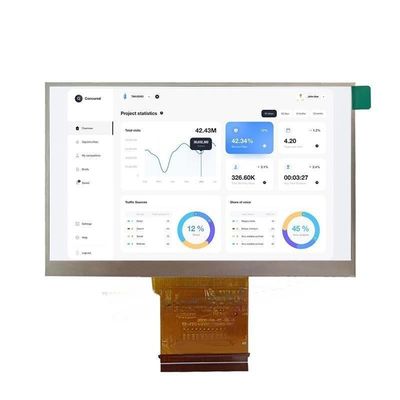 1000nits, Lvds Interface TFT LCD Display Module, độ phân giải 1920x1080 4,3 inch