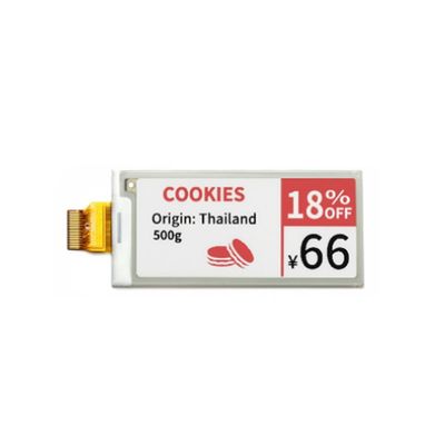 2Màn hình giấy điện tử.9 inch với độ phân giải 128x296 và giao diện SPI cho kệ điện tử và ghi chú dán