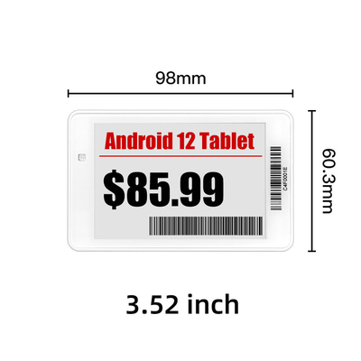 Epaper 3.52 Inch Electronic Shelf Price Tag Display hỗ trợ tùy chỉnh