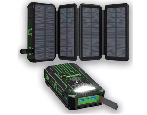 20,000mAh, sạc nhanh 22,5W, tấm pin mặt trời gập, đèn LED, sạc từ tính