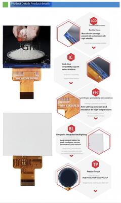 Màn hình IPS TFT 1,5 inch với độ phân giải 320 * 240 và IC điều khiển giao diện 8bit MCU ILI9342C 400nit 3LEDS Tất cả chế độ xem