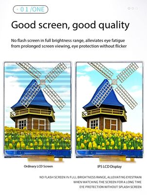 2.4 inch IPS TFT Color Display với độ phân giải 240x320, MIPI 2Lane Interface, độ sáng 250nits và màn hình LCD TFT 6 LED CHIP-WHITE